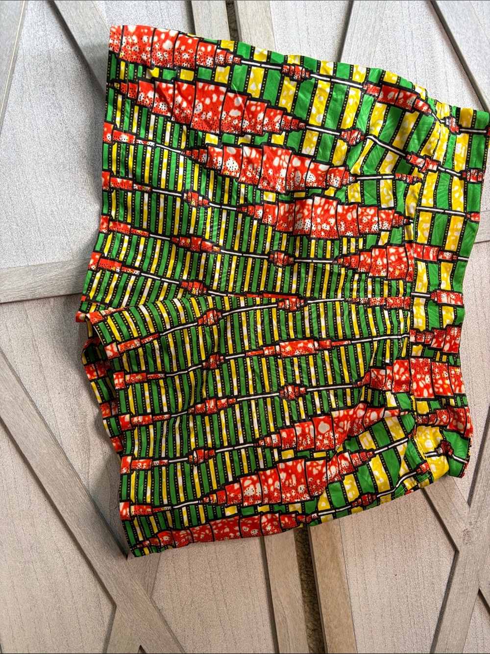 High Waist African Print Shorts, 1 X , fits like a 12-14